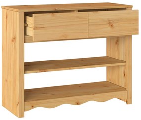 Konzolasztal &quot;DRAMMEN&quot; 89,5x37x73 cm Tömör Fenyő