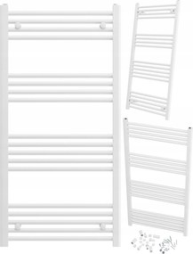 Fürdőszobai Radiátor Fehér Létra 60x120 cm Szerelés 180° Radiátor Breno