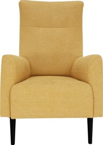 Füles fotel, sárga/fekete, SAMY