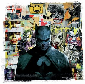 Művészi plakát Batman Dark in mind, (40 x 40 cm)