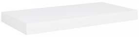 2 db fehér MDF lebegő fali polc 50 x 23 x 3,8 cm