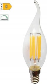 Led izzólámpa átlátszó gyertyaláng CF35 5W/230V/E14/ 2700K/680Lm/360