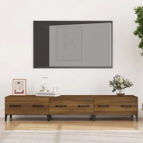 Barna tölgyszínű szerelt fa tv-szekrény 150 x 34,5 x 30 cm