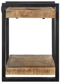 fali polc 90x33x45 cm tömör nyersfa Mango