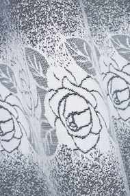 Mg Függöny jacquard 35322 Fehér 500x160cm kész M szalaggal