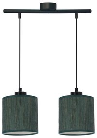 Sötétzöld függőlámpa textil búrával ø 15 cm Patti – Candellux Lighting