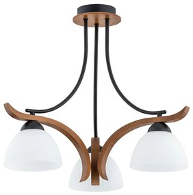 Felületre szerelhető csillár  BAFIA 3xE27/15W/230V barna