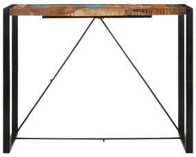 Tömör újrahasznosított fa bárasztal 140 x 70 x 110 cm