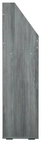 betonszürke szerelt fa gyerek újságtartó 71 x 30 x 114 cm