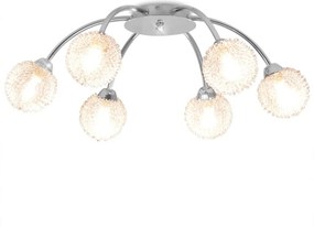 vidaXL mennyezeti lámpa 6 db 240 W-os G9-es LED izzóval