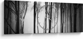 Kép - Farkas a sötét erdőben (órával) (90x30 cm)