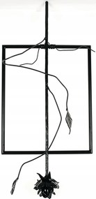 rózsa fém fali dekoráció,drót kép,drót dísz medál