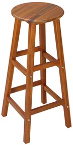 Casaria OSLO bárszék, 2 db, 34x76cm, természetes barna