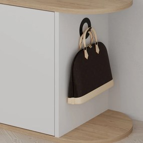 Nova Shoe Bench - Oak, White