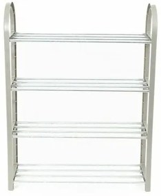 Compactor Négyemeletes cipőtartó 12 pár cipőnek,műanyag, 49,5 x 18,4 x 65 cm