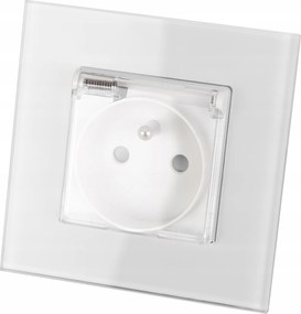 Aljzat aljzat fehér, földelt fedéllel Miuun kerettel