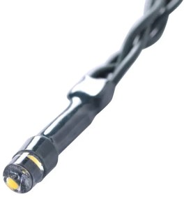 2 db kerti buxus labda műlevelekkel és napelemes fényfüzérrel 27 cm