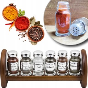 Fűszertartó Polc Fűszertartó Szett 6x