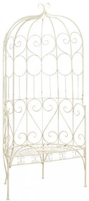 fehér antik vas kerti pad 95 cm