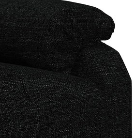 vidaXL fekete szövet elektromos dönthető fotel