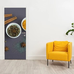 Fotótapéta ajtóra - Fűszerek (95x205cm)