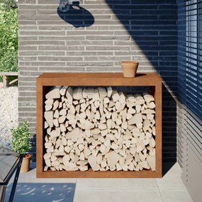 tűzifa állvány 100x40x80 cm időjárásálló acélból