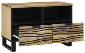 TV Szekrény - 70x33.5x46 cm, Tömör Mangóból
