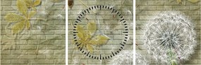 Kép - A szél által hordozott pitypang (órával) (90x30 cm)