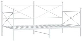 kanapéágy matrac nélkül fehér 100x190 cm acél