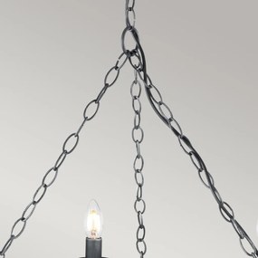 Elstead Lighting SAXON SAX8-BLK-SIL Csillár 8x60W/E14
