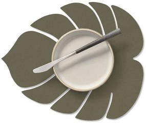 Öko bőr tányéralátét 22x26 cm Monstera Leaf Nupo – LIND DNA