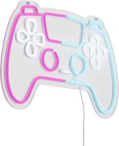 Neon fali lámpa rózsaszín kékkel LED-del - Controller
