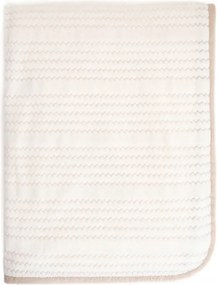 Mavro puha ekrü takaró dekoratív varrással és szegéllyel 150x200cm Homla