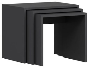 Alya Anthracite kisasztal, 3 db