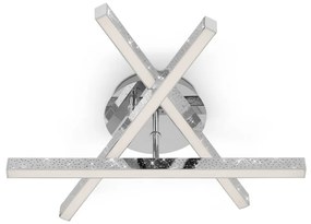 Brilo - LED Felületre szerelhető csillár REY 3xLED/5W/230V fényezett króm