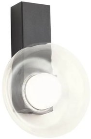 Redo 01-3240 - SINCLAIR LED fali lámpa 6,5W, 230V, CRI 93, IP21, fekete