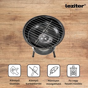 Faszenes kerti gömb grillsütő