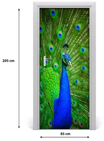 Ajtó tapéta Páva 75x205 cm