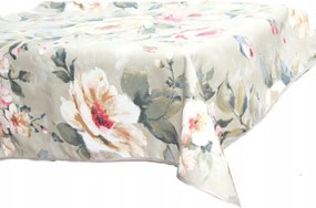 Abrosz 140x300 Dekoráció Bézs piros szürke levelek