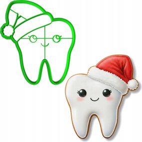 Karácsonyi Forma Karácsonyra Fogaskerék sapkával 10cm