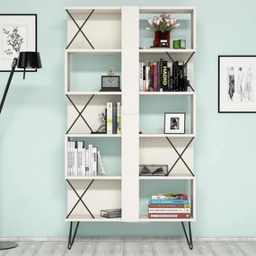 Extra könyvespolc, krém, 90 cm