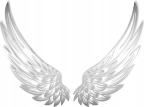 Ezüst Szárnyak 80cm x 65cm Mdf 6m fali dekoráció Áttört fal