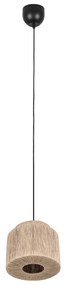 Japandi függőlámpa fekete barna kötéllel 31cm - Smilla