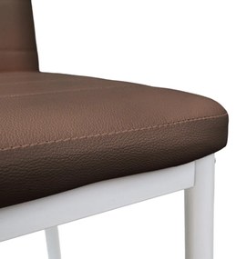 Tino NOVA Étkezőszék barna textilbőr + fém - barna