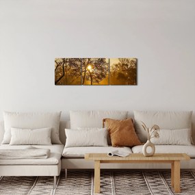 Kép - Napkelte (órával) (90x30 cm)