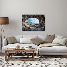 Kép - Barlang a tenger mellett (70x50 cm)
