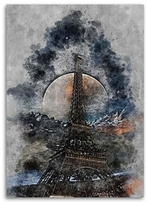 Gario Vászonkép Eiffel-torony ködben - Pau Fernandez Méret: 40 x 60 cm