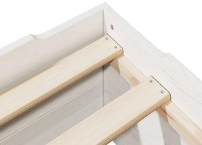 vidaXL ágy matrac nélkül rakásolható fehér 90x190 cm tömör fa
