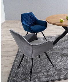 Linea Velvet karosszék szürke