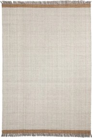 Krémszínű kézi szövésű gyapjú szőnyeg 200x300 cm Brina – Kave Home